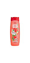 Spicy FRUIT SHOWER GEL with fruit water STRAWBERRY, BASIL, MINT Hydration & Smoothness