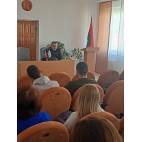 Встреча коллектива ЗАО "ВИТЭКС" с зам. начальника управления охраны правопорядка и профилактики ГУВД Мингорисполкома Пригодичем С.Н.