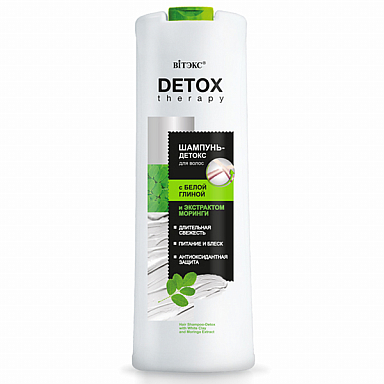 Hair Shampoo-Detox with White Clay and Moringa Extract