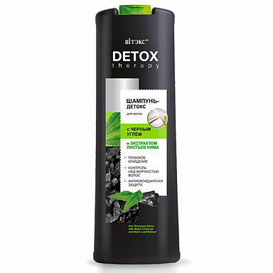 Hair Shampoo-Detox with Black Charcoal and Neem Leaf Extract