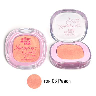 Face Crystal Highlighter, tone 03 Peach Face Crystal Highlighter, tone 03 Peach