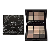  Тени для век NUDE, 9 тонов, Luxury Eyes