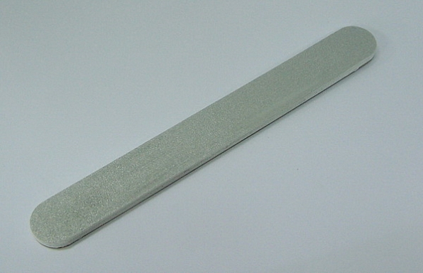 Double-sided fillet for processing natural nails (gray)