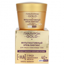 MULTIACTIVE CREAM-LIFTING for face and skin around eyes day-night 40+ GOLDEN THREADS LIFTING EFFECT 