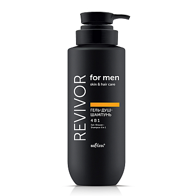 Gel-Shower-Shampoo 4 in 1 Revivor for Men.Skin & Hair Care