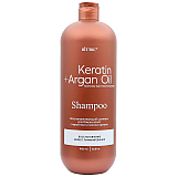 KERATIN & ARGAN OIL Восстанавливающий шампунь для БЛЕСКА волос с КЕРАТИНОМ И МАСЛОМ АРГАНЫ