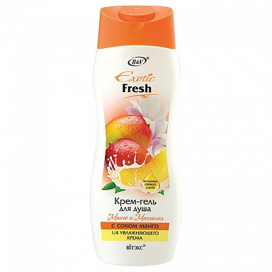 Shower cream gel “Mango and Magnolia” with mango juice