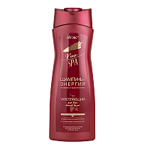 Firming ENERGY SHAMPOO on white and red wine for all hair types