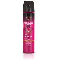 Lacquer Mega-volume for hair styling with super-strong fixation 5 in 1