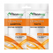 Pharmway СУЛЬСЕНА Шампунь против перхоти 1%+ Паста против перхоти 1%, саше Pharmway СУЛЬСЕНА Шампунь против перхоти 1%+ Паста против перхоти 1%, саше