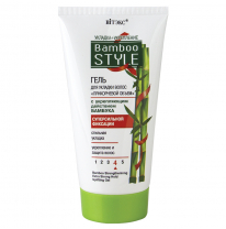 Hair gel "Basal volume" with firming action of bamboo for superstrong fixing