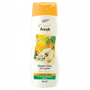 Shower cream gel “Quince apple and Vanilla” with quince apple juice