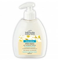 Cream soap for intimate hygiene for sensitive skin