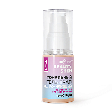 Tonal Gel Trap SPF 20 Moisturizing with Blue Agave&Rose Opuntia, tone 01 light