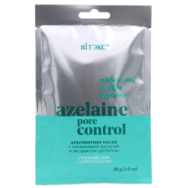 Альгинатная маска AZELAINE PORE CONTROL СУЖЕНИЕ ПОР И МАТИРОВАНИЕ для лица, шеи и декольте