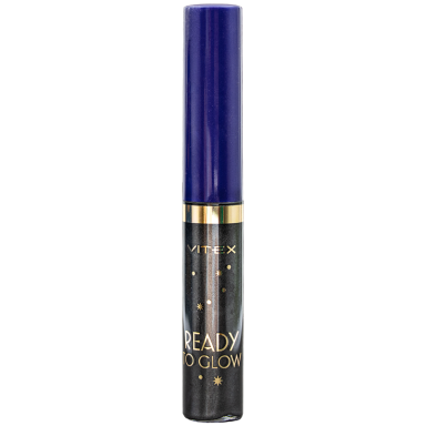 READY to GLOW  Жидкая ПОДВОДКА для глаз  ЧЕРНЫЙ МЕТАЛЛИК