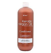 KERATIN & ARGAN OIL Восстанавливающий бальзам для БЛЕСКА волос с КЕРАТИНОМ И МАСЛОМ АРГАНЫ