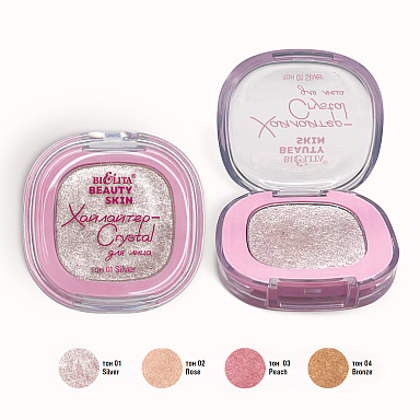 Хайлайтер-Crystal для лица Beauty Skin, тон 01 silver Хайлайтер-Crystal для лица Beauty Skin, тон 01 silver