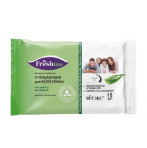 WET WIPES CLEANSING FOR THE WHOLE FAMILY aloe juice + vitamin E