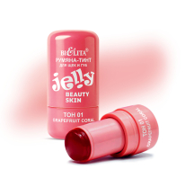 Румяна-тинт JELLY для щёк и губ Beauty Skin, тон 01 grapefruit coral